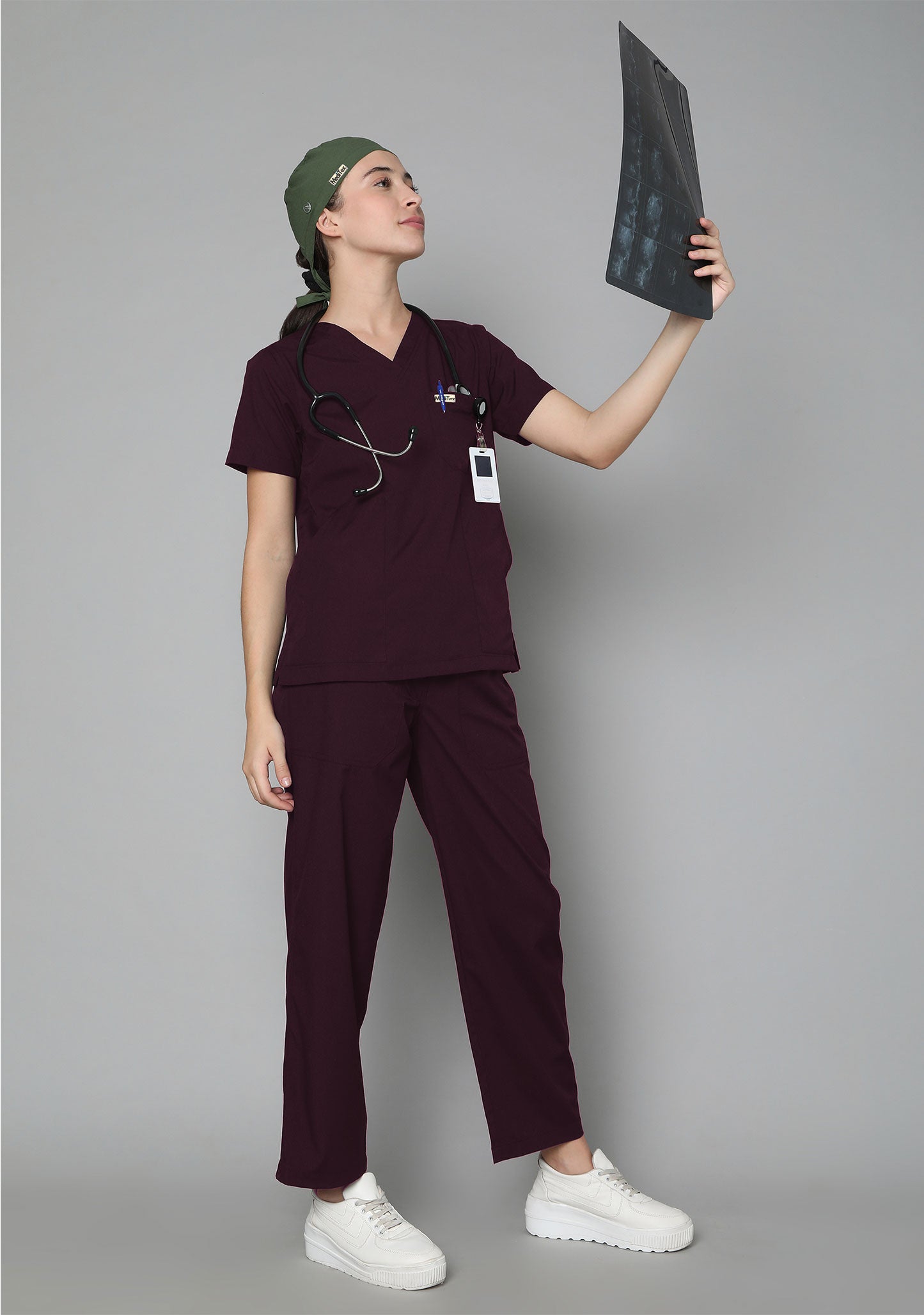 Meditex Elite scrub Suit-Women (Maroon)