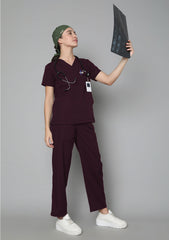 Meditex Elite scrub Suit-Women (Maroon)