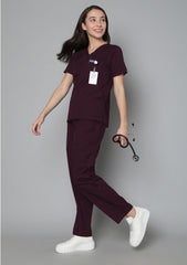 Meditex Elite scrub Suit-Women (Maroon)
